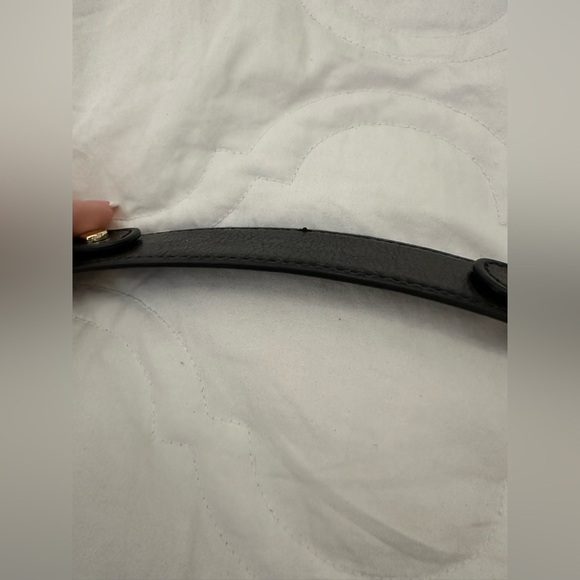 Tory Burch Emerson Foldover Bag removable strap black buttery leather - Picture 3 of 9